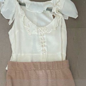 Reformation top and midi skirt